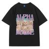 Alpha Male T-shirt Kille Bästa Vän Gåva T-shirts Sommarmode Rolig Meme Grafisk T-shirt Kortärmad Söt Tecknad Stil Topp