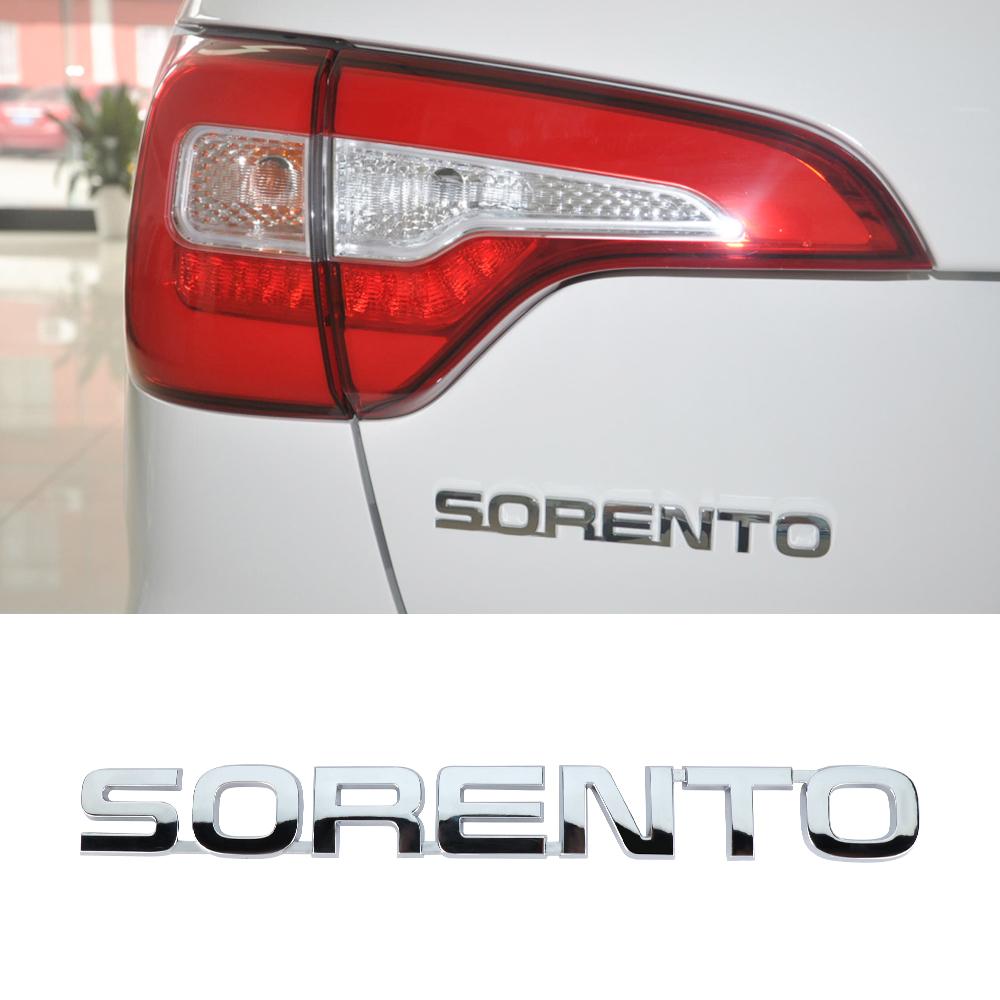 For Kia Sportage Rio Soul Optima Ceed Forte Picanto 3D ABS SORENTO CERATO Letter Badge Car Tail Emblem Trunk Decoration Sticker