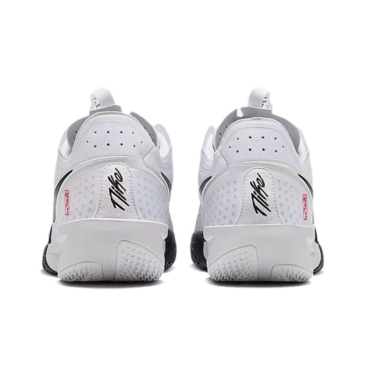 Nike Air Zoom G.T. Cut3 Cushioning Slip Resistant Low top Basketball Shoes Unisex Black White DV2918-102(Team181-)