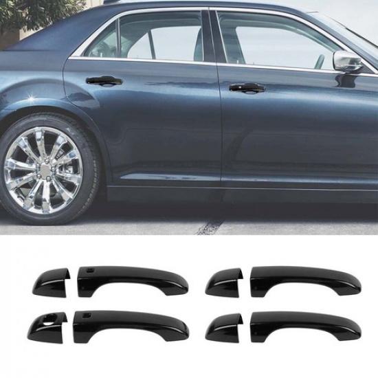 8pcs Gloss Black Door handle covers fits For 2011+ Chrysler 300C Journey 2 SMK