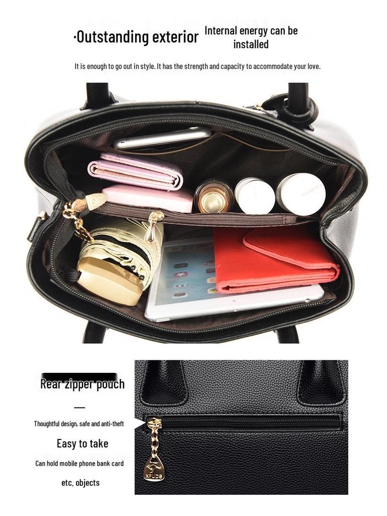 2025 Fashionable Women's Crossbody & Shoulder Bag - Large Capacity, Ideal for Middle-Aged Moms