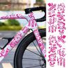 1 Set MTB Rennrad Rahmen Aufkleber Cartoon DIY Reflektierend Wasserdicht Fahrrad Aufkleber Für Fahrrad Rahmen Oberrohr