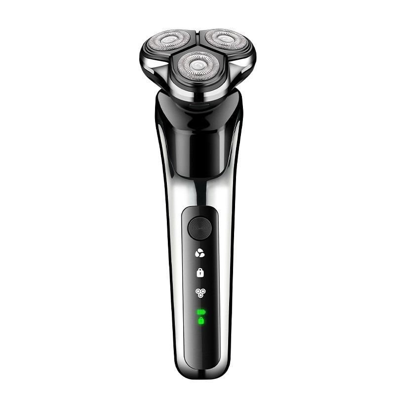 New three-in-one men's razor nose hair trimmer push white push bald electric shaver reciprocating beard cutter