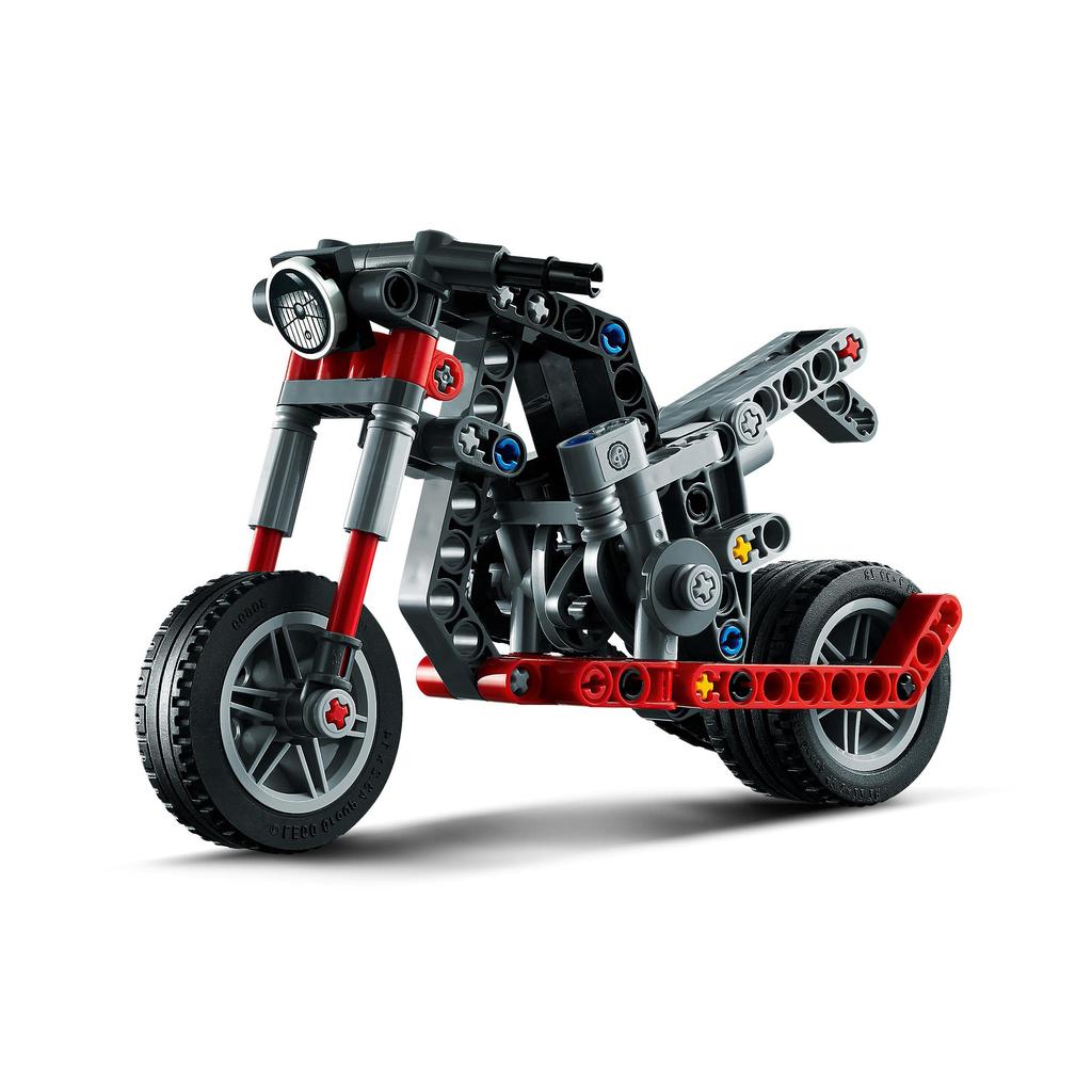 LEGO Technic Motorcycle 42132, a STEM Educational Toy and Building Block Gift for Boys Ages 7 and Up.
