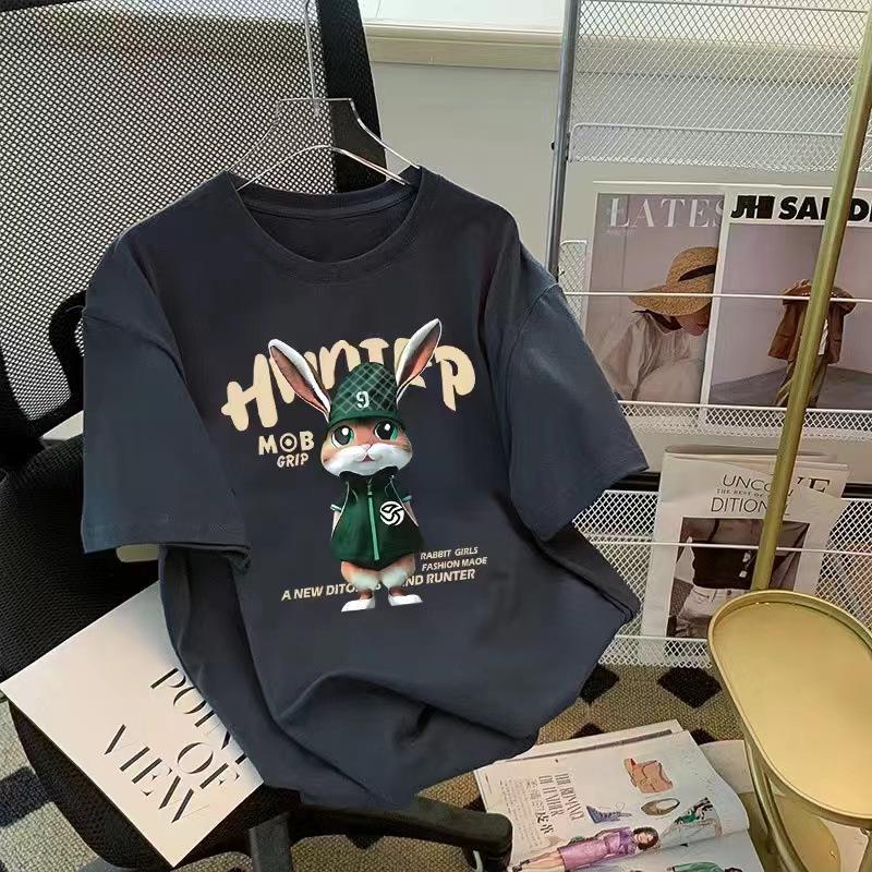 

Летние футболки 2025 года из чистого хлопка облегающего кроя с коротким рукавом 3XL