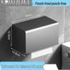 Handun Square Stainless Steel Bathroom Tissue Box