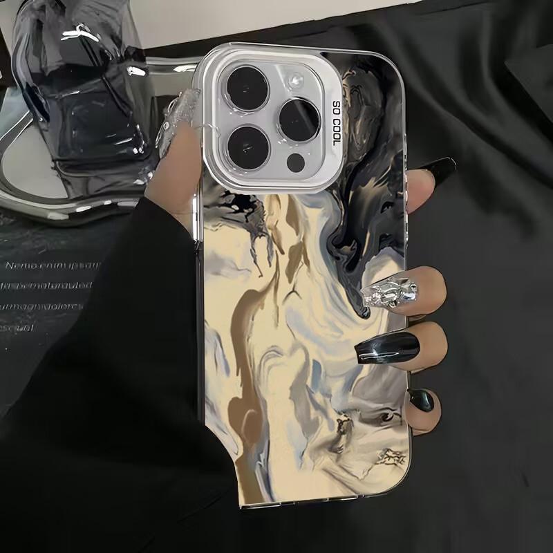 

Черный стиль градиент акварельный гальванический IMD чехол для Mi 14 13 12 12T 13T Pro 11 Lite NE Poco F5 X5 X6 Pro задняя крышка Poco F5