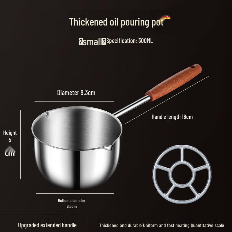 Rosewood Long Handle Anti-Scald Ladle Set (2-Pack)