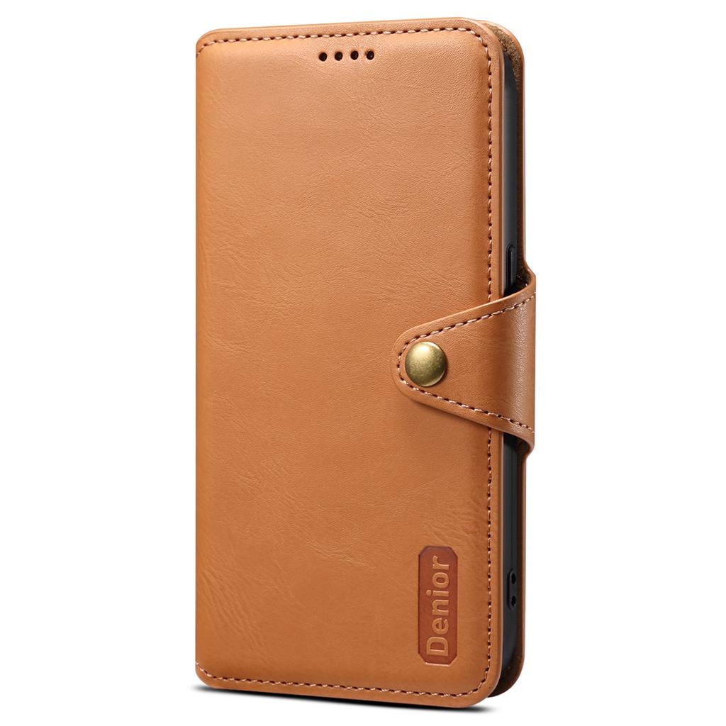 DENIOR For Samsung Galaxy A22 5G (EU Version) Wallet Case Stand Leather Phone Cover