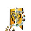 (Set de Banderas de la Casa Hufflepuff ) Set de Banderas de Casas de Harry Potter Juguete para Sala Común Coleccionable Juguetes de Viaje Adecuado Para LEGO