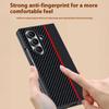 For Samsung Galaxy Z Fold7 5G Case Carbon Fiber Texture Leather + PC Anti-Drop Folding Phone Cover