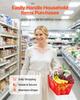 Shopping Baskets, 12 PCS, 21L Stackable PE Plastic Grocery Baskets with Handles, Dense Mesh Structure, Holds up to 9.07kg, Portable for Grocery,