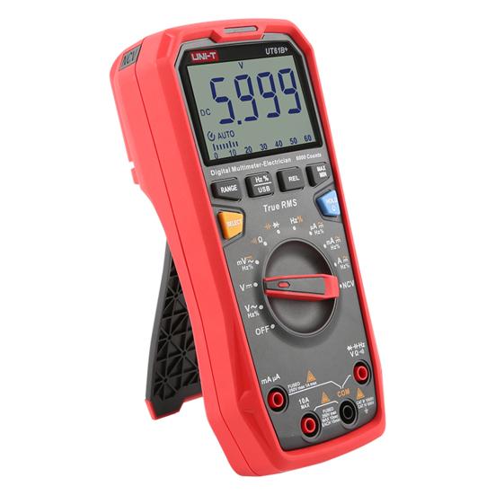 UT61B+ Digital Multimeter LCD Display Accurate Measurement Flame-Retardant ABS TRUE RMS AC/DC Voltage