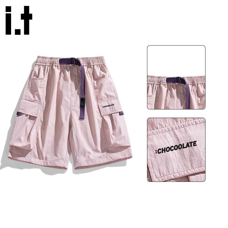 Pantaloncini Cargo Multi-tasche Stile Americano da Uomo