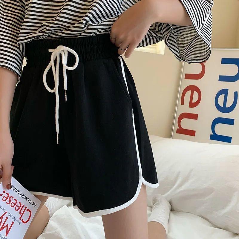 

Women s Plus Size High Waist Wide-Leg Summer Pants - Korean Style Casual Sports Shorts 2XL (130-145 lbs)