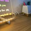Kinder Acryl LED Graffiti Message Board mit löschbarem farbigem Glas und Nachtlicht