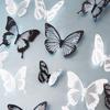 18 Stück/Set Kristall Schmetterling Wandaufkleber Garten Schöne 3D Schmetterlinge Zimmer Heimdekor Aufkleber Hochzeitsdekoration Kunst Aufkleber