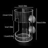 Fish Feeder Polystyrene Aquarium Feeding Ring Floating Food Tray Transparent Feeder Square Circle With Suction Cups