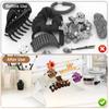 360° Rotating Hairpin Jewelry Holder Transparent Claw Clip Storage Rack Headdress Hair Clip Display Stand for Dressing Table