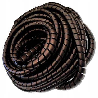16-22mm Black Cable - Hose - Spiral - Springy Pvc - 1 Meter