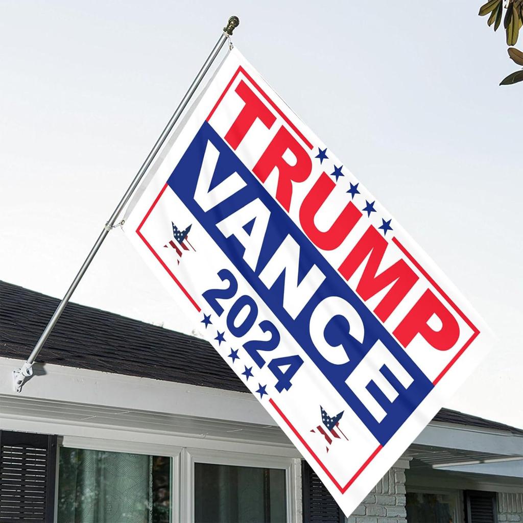 US Election Flag, Campaign Background Fabric, Atmosphere Decoration, Hanging Flag, Banner, Flag