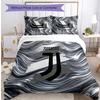 Set Biancheria da Letto 3 Pezzi con Stampa Pattern Juventus FC Morbido Delicato sulla Pelle Lavabile Copripiumino e Federe Set Stagione Unica Camera da Letto