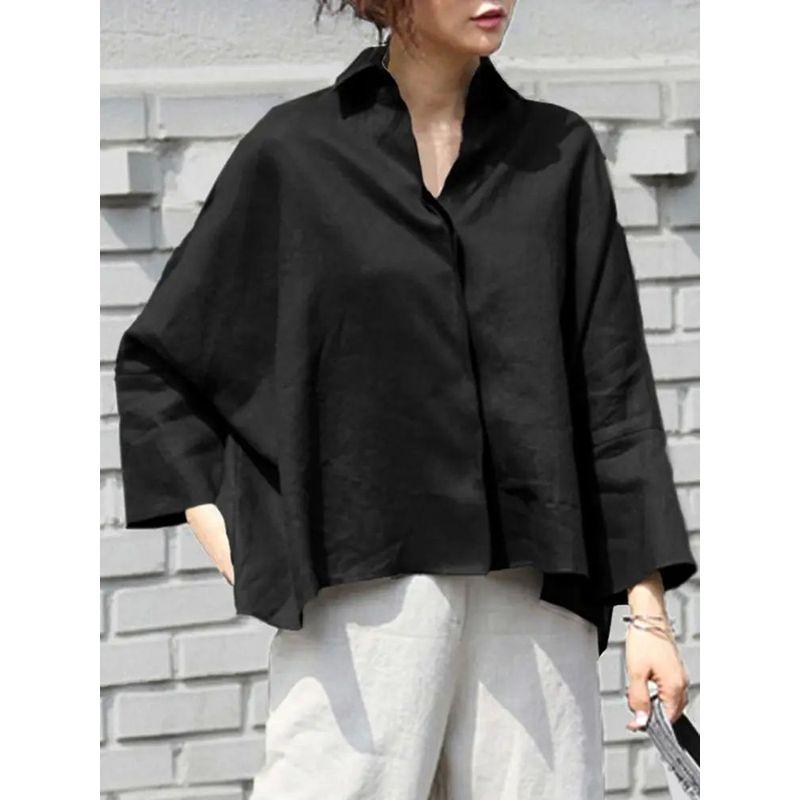Women's Long Sleeve Loose Fitting Shirt Women Long Sleeves Loose Shirt