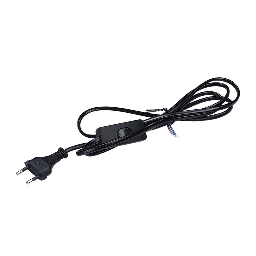 LED Tube Light Power Extension Cord with On/Off Switch Replacement EU Plug LED Wire Connector Power Cord 6FT/1.8M