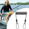 Anti-drop Fishing Lanyard Stainless Steel Spring Rope Fishing Fishing Safety Rope  Outdoor Sports
