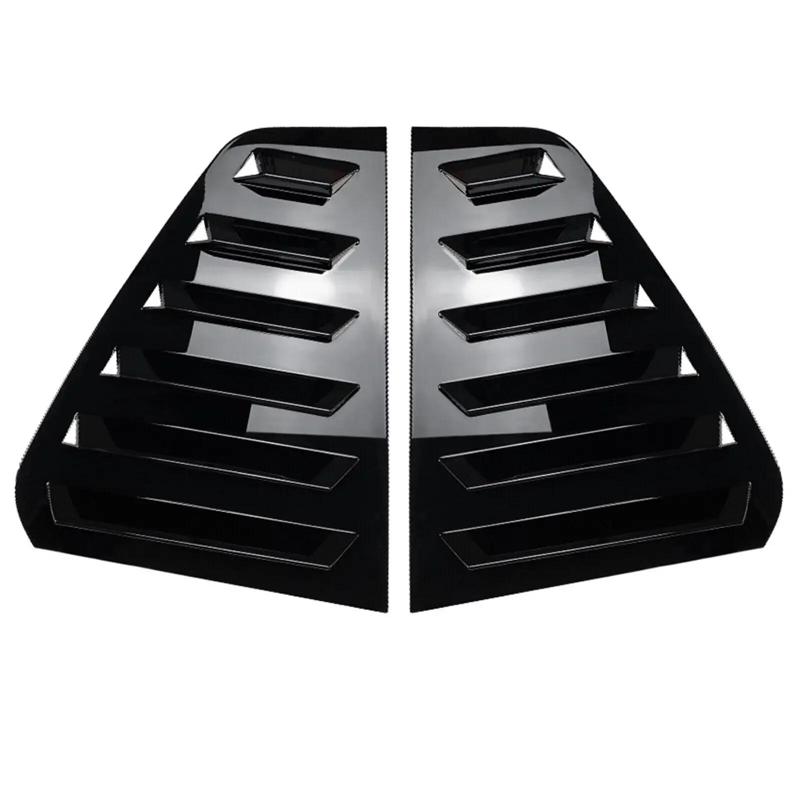 

For VW Golf 6 MK6 2008 2009 2010 2011 2012 Car Rear Window Louver Shutter Cover Side Vent Scoop Blinds Trim ABS Carbon Fiber Gloss Black