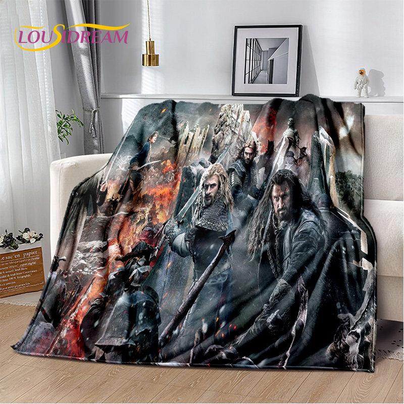 

L-Lord of the Rings H-Hobbit Soft Plush Blanket,Flannel Blanket Throw Blanket for Living Room Bedroom Bed Sofa Picnic Cover Kids 75x90cm