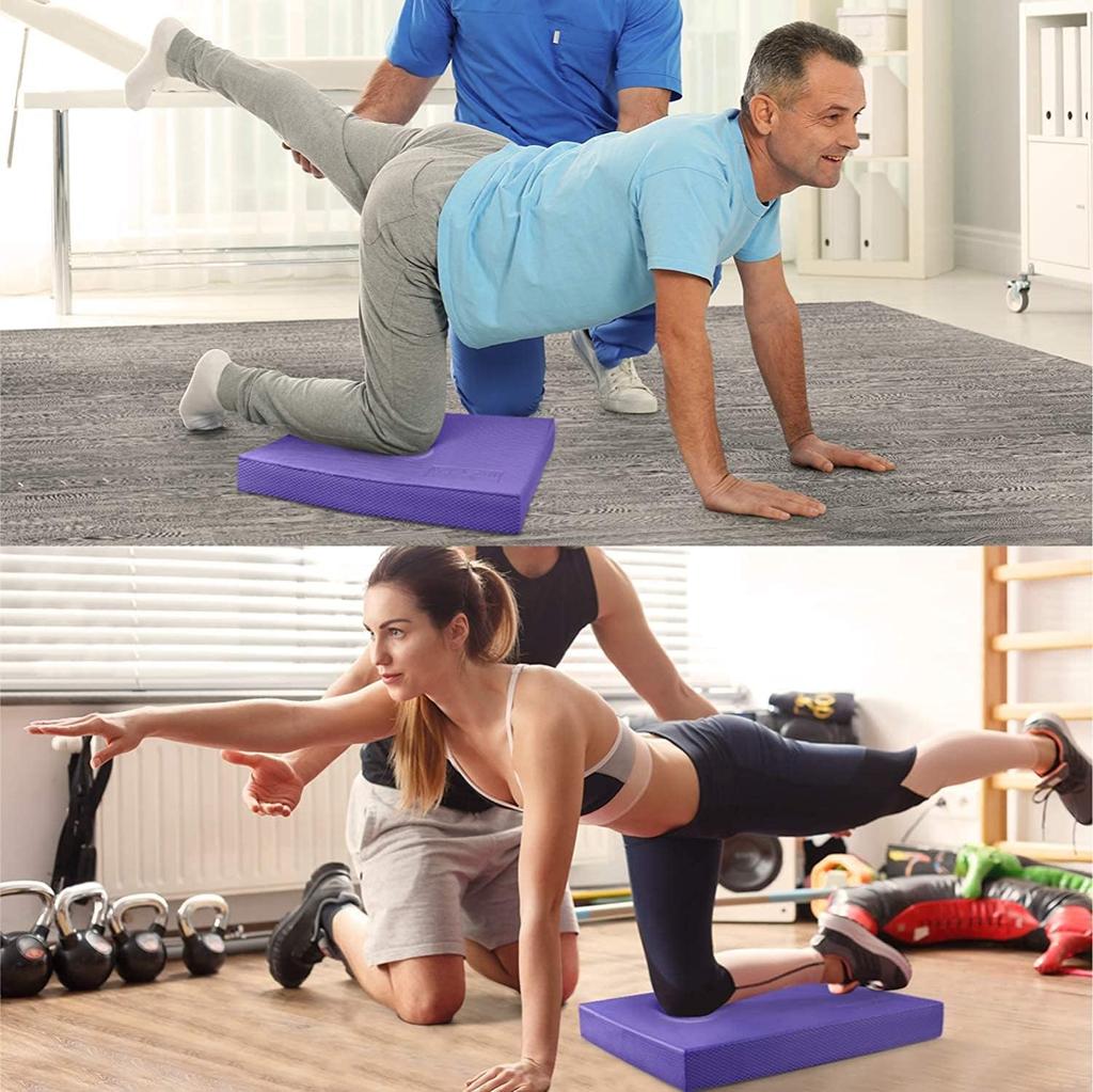 Yes4All Schaumstoff Übungsmatte Extra Importiert von von CAAI Pad/Balance Pad, Lila, Groß, 48x38x5.7cm (17.5x15.5x2.2in) [Offiziell Japan]