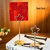 Stern Metall Hochzeitseinladungs-Halter & TischNummern-Display
