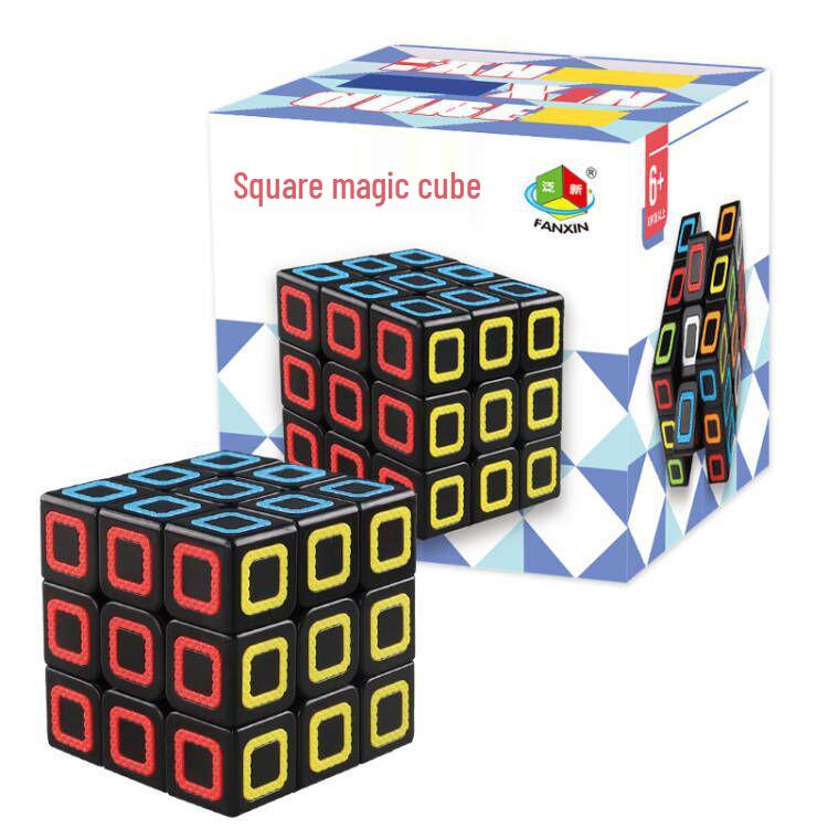 Solid Color Maple Leaf Magic Cube Pyramid Dinosaur Grid Dot Skewed Edge