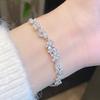 Women S Zircon Flower Bracelet Simple Fresh Fashion Luxury Hand Jewelry