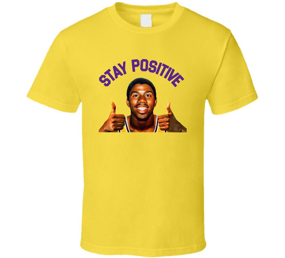 Magic Johnson Stay Positive Basketball Fan T Shirt Unisex T-Shirt XXL