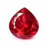 Natural Red Ruby Loose Gemstone Pear Cut 15 ct for Birthday Gift for Jewelry Making and Crafts