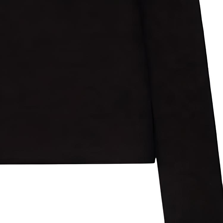 WE11DONE Logo Round Neck Wool Sweater Slim Fit Women Sweater Black WD-KT9-20-042-W-BK