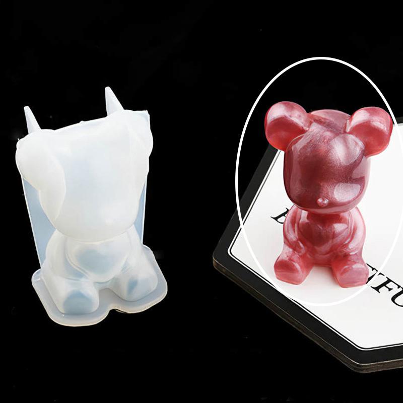 3d matriță din silicon Diy geometrie Stereo urs cerb pisică mucegai pentru animale matriță pentru ornamente unelte pentru decorare prăjituri matriță pentru ornamente matriță epoxidă