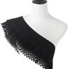 Double Layer Elastic Pleated Lace Ribbon Hollow Out Design Perfect for Clothing Decor Diy Crafts Needlework and Sewing Projects