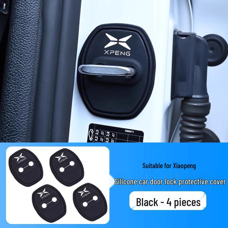 Xiaopeng MONA M03/G6/P7 Car Door Shock Absorption Silicone Buffer & Lock Cover
