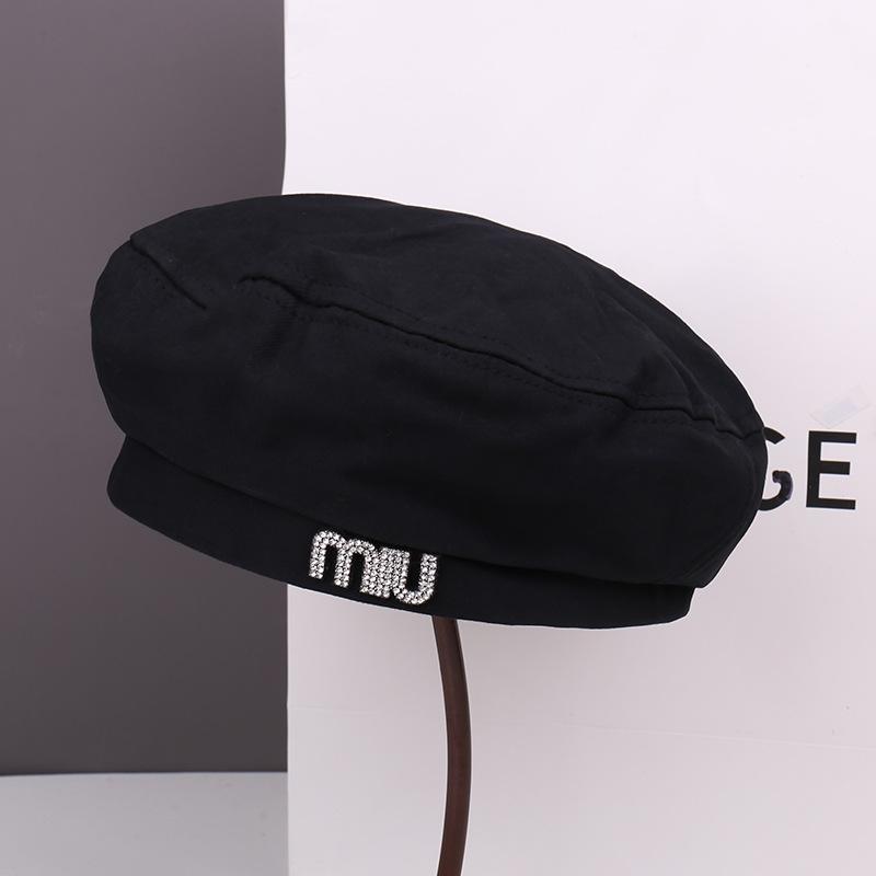Spring and Autumn Fashion Show Face Small Beret Children Casual Big Head Circumference Painter Hat Women Newsboy Hat