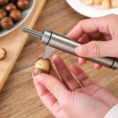 Casse-noix Manuel 2 en 1 en Acier Inoxydable Décortiqueur Mécanique Casse-noix pour Noix Ouverture Rapide Outils de Cuisine Fruits et Légumes