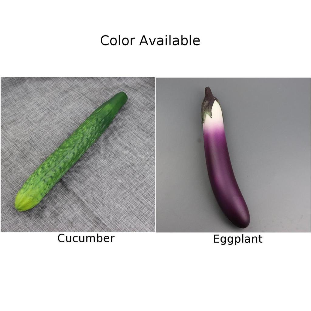 Realistic Simulation Vegetables Ornament Artificial Fake Cucumber Eggplant Vegetable Model Decorative Festive Party Photo Props