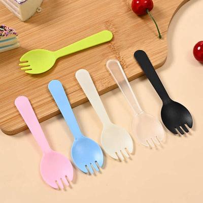 Yipan Disposable Plastic Spoon & Fork Set