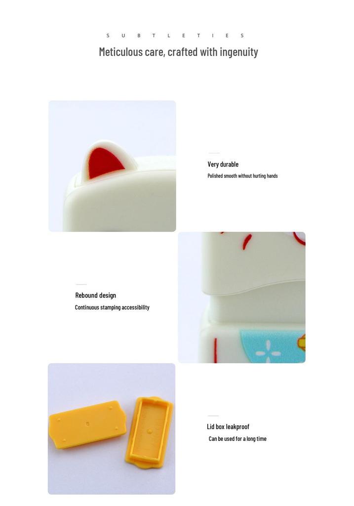 Custom Waterproof Name Stamp and Sticker Set for Children