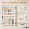 SIOYIE Electric Heated Towel Rack, Towel Warmer with Timer, Smart Bathroom Radiator, Wall-Mounted Heater, Towel Dryer
