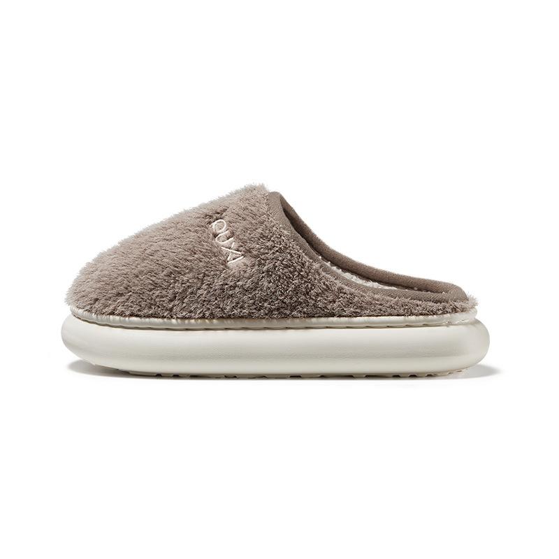 Simple Head Cotton Slippers Winter New Indoor Home Comfort Warm Plush Non-slip Cotton Slippers