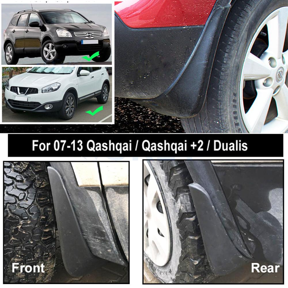 1set Car Mud Flaps for Nissan Qashqai J10 Dualis 2007-2010 2011 2012 2013 Mudguards Splash Guards Fender Mudflaps