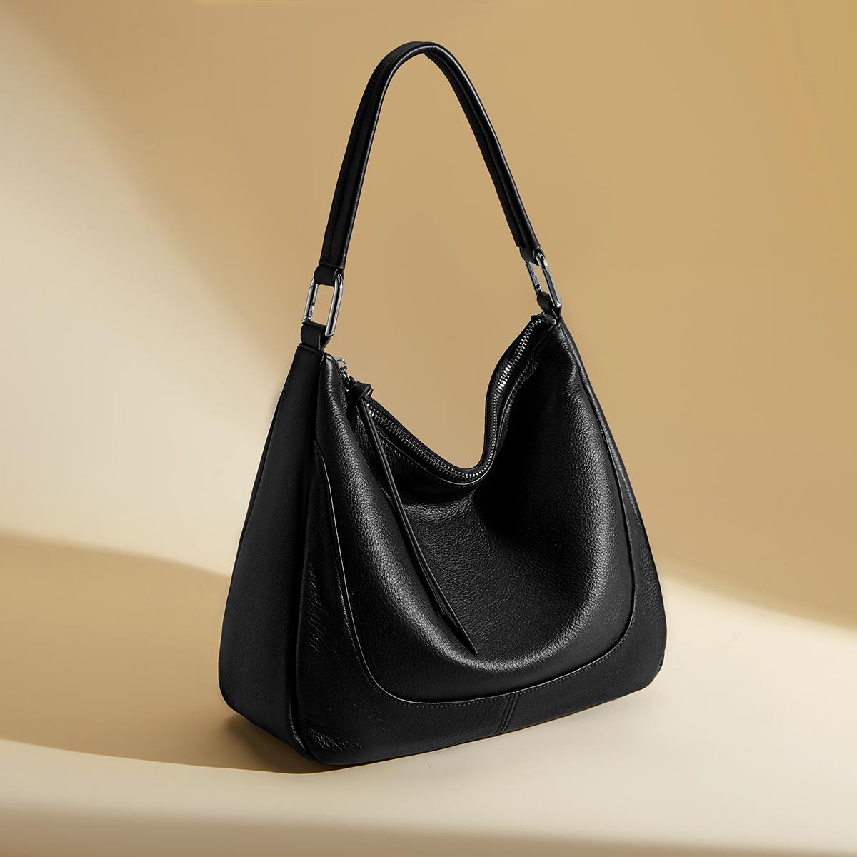 FOXER Women s Shoulder Bag Genuine Leather Cross Body Bag 2026 New Large Capacity Fashion Hobo Bag Commute Travel